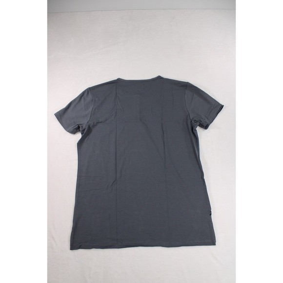 New Cuts Clothing Split-Hem Henley Crew T-Shirt, Gray Mens Size L Pyca Pro - Picture 4 of 11